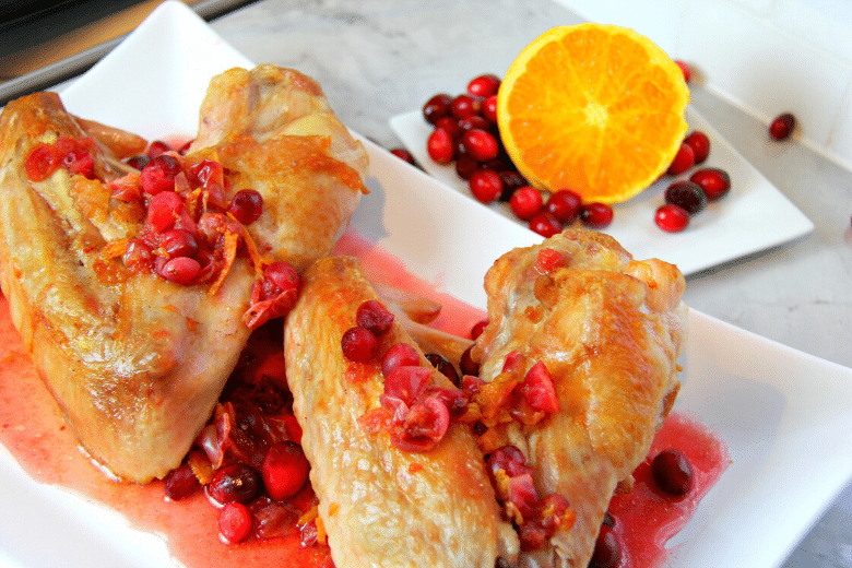 Turkey With Cranberry Sauce