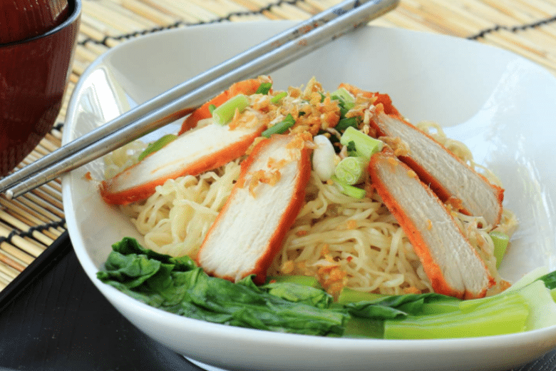 Asian-Spiced Grilled Pork With Rice Noodles